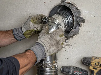Dryer Vent Hose Installation in Huntersville