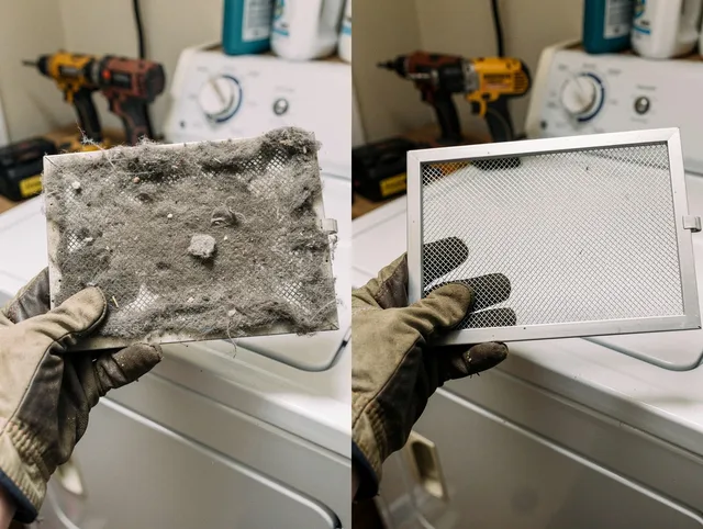 Professional lint trap cleaning by Huntersville Dryer Vent Cleaning in Huntersville