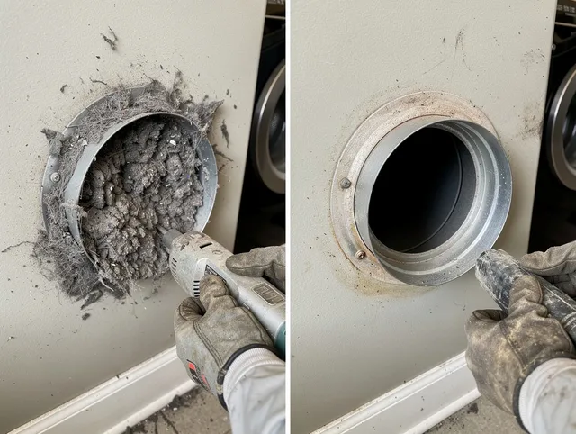 Professional clogged vent cleaning by Huntersville Dryer Vent Cleaning in Huntersville