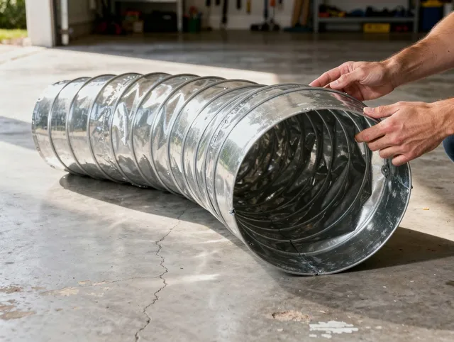 Huntersville Dryer Vent Cleaning specialist using advanced equipment for thorough duct cleaning in Huntersville