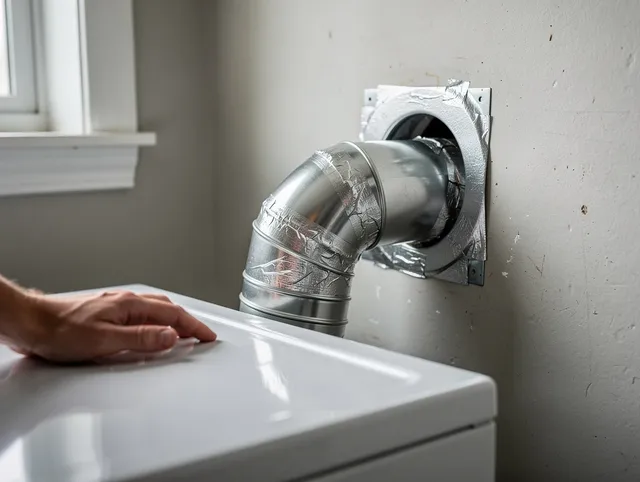 Huntersville Dryer Vent Cleaning expert performing professional dryer vent repair and installation in Huntersville